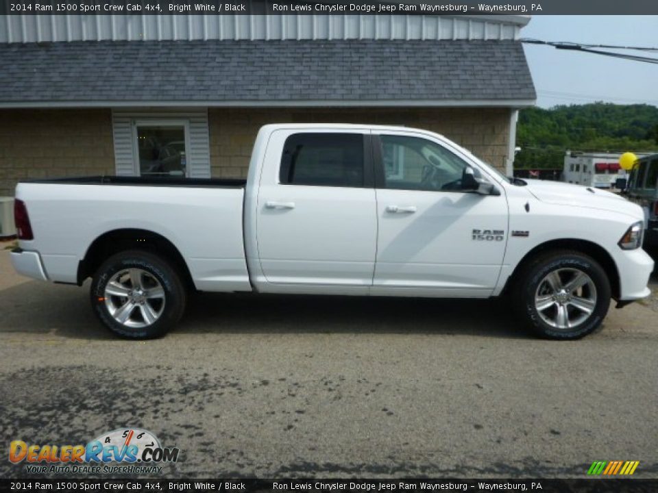 2014 Ram 1500 Sport Crew Cab 4x4 Bright White / Black Photo #6