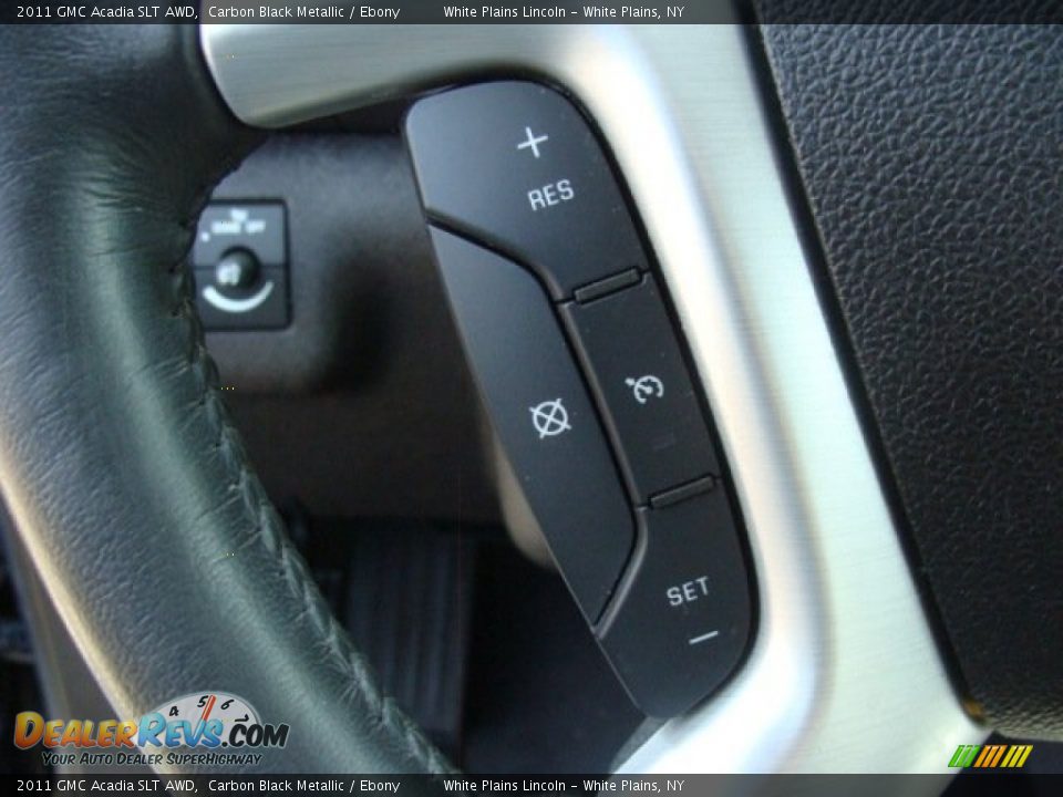 2011 GMC Acadia SLT AWD Carbon Black Metallic / Ebony Photo #15
