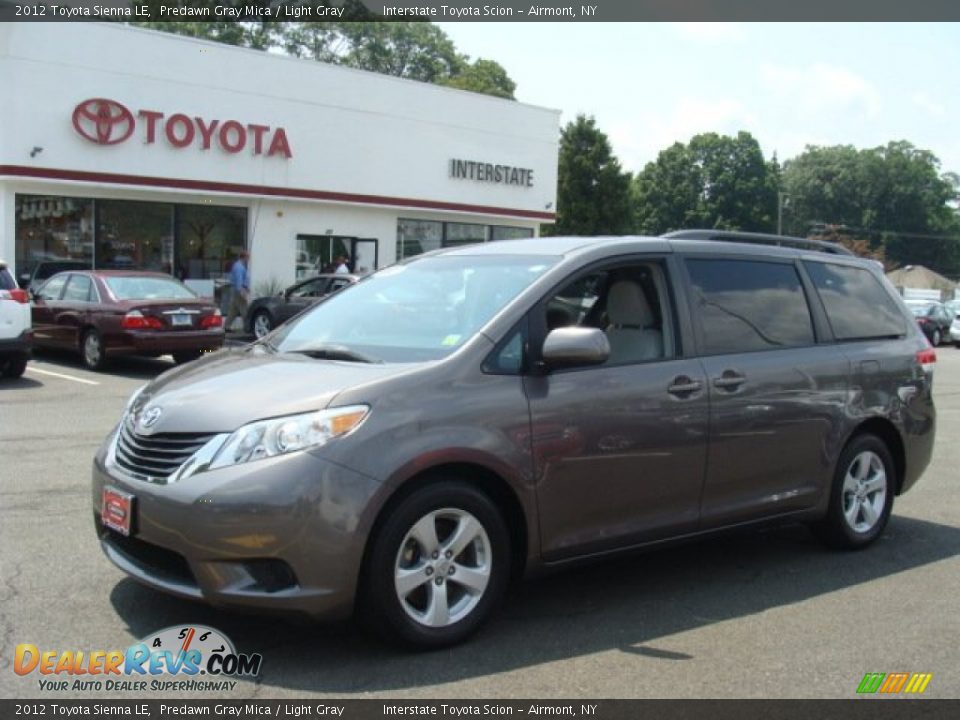 2012 Toyota Sienna LE Predawn Gray Mica / Light Gray Photo #1