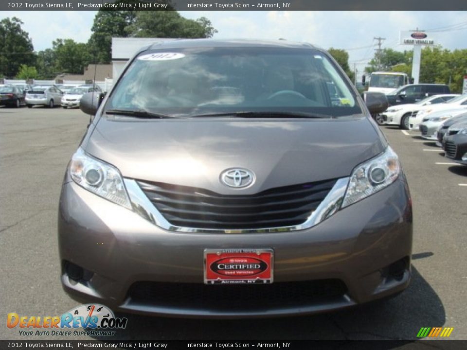 2012 Toyota Sienna LE Predawn Gray Mica / Light Gray Photo #2