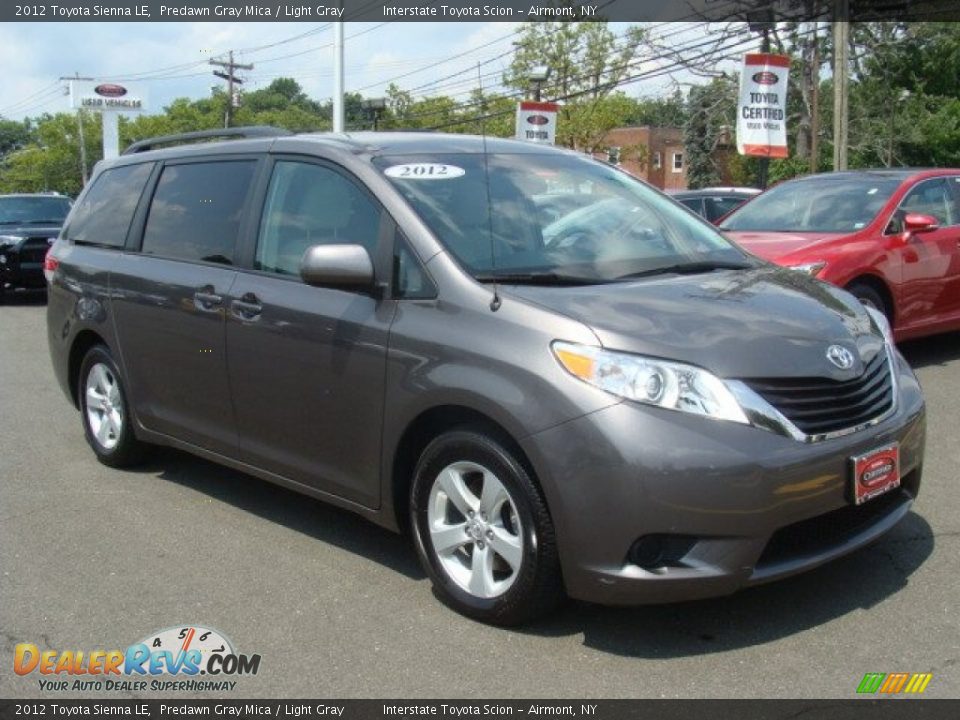 2012 Toyota Sienna LE Predawn Gray Mica / Light Gray Photo #3