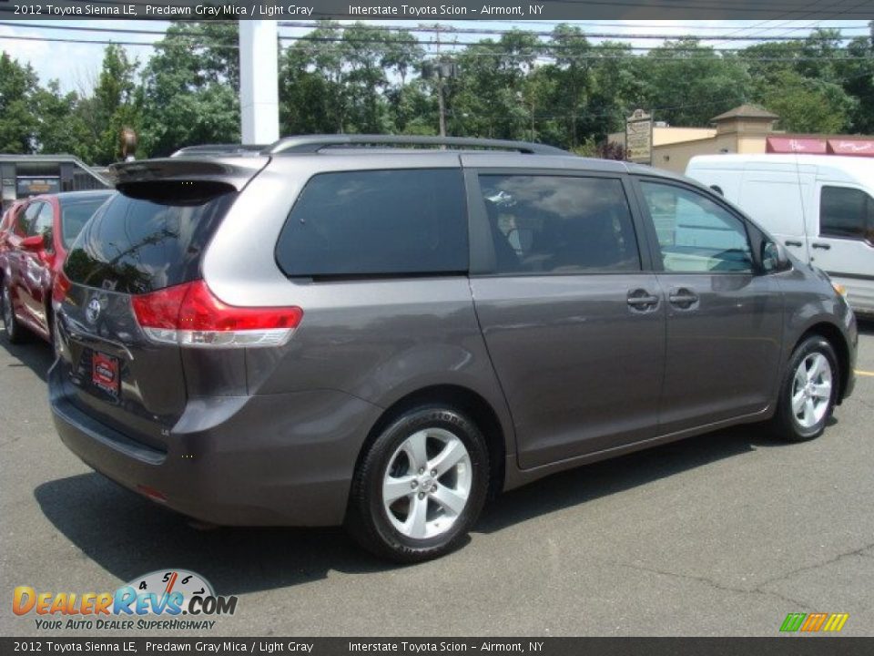 2012 Toyota Sienna LE Predawn Gray Mica / Light Gray Photo #4