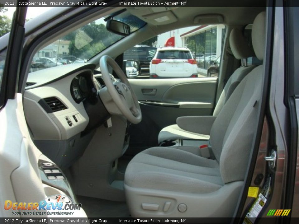 2012 Toyota Sienna LE Predawn Gray Mica / Light Gray Photo #9