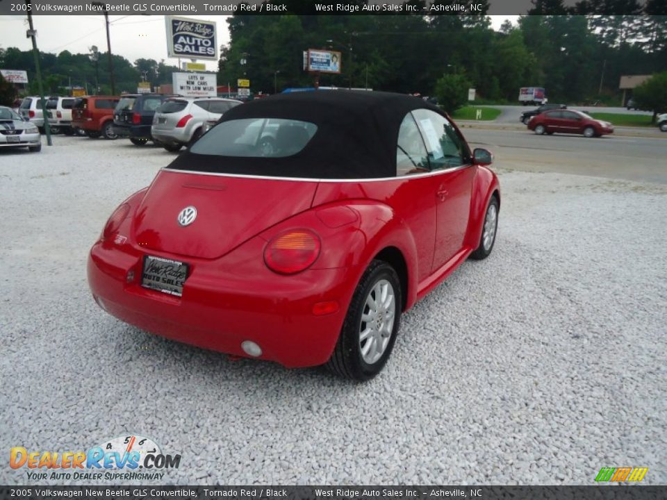 2005 Volkswagen New Beetle GLS Convertible Tornado Red / Black Photo #5