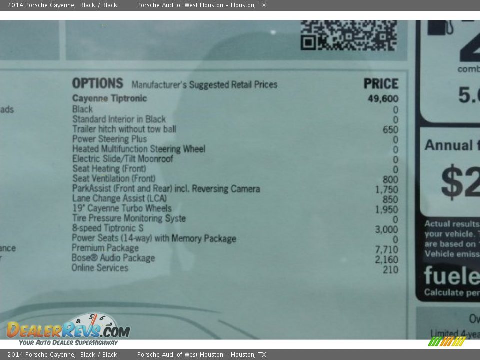 2014 Porsche Cayenne Black / Black Photo #35