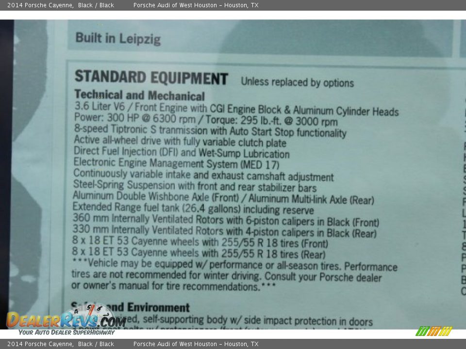 2014 Porsche Cayenne Black / Black Photo #36