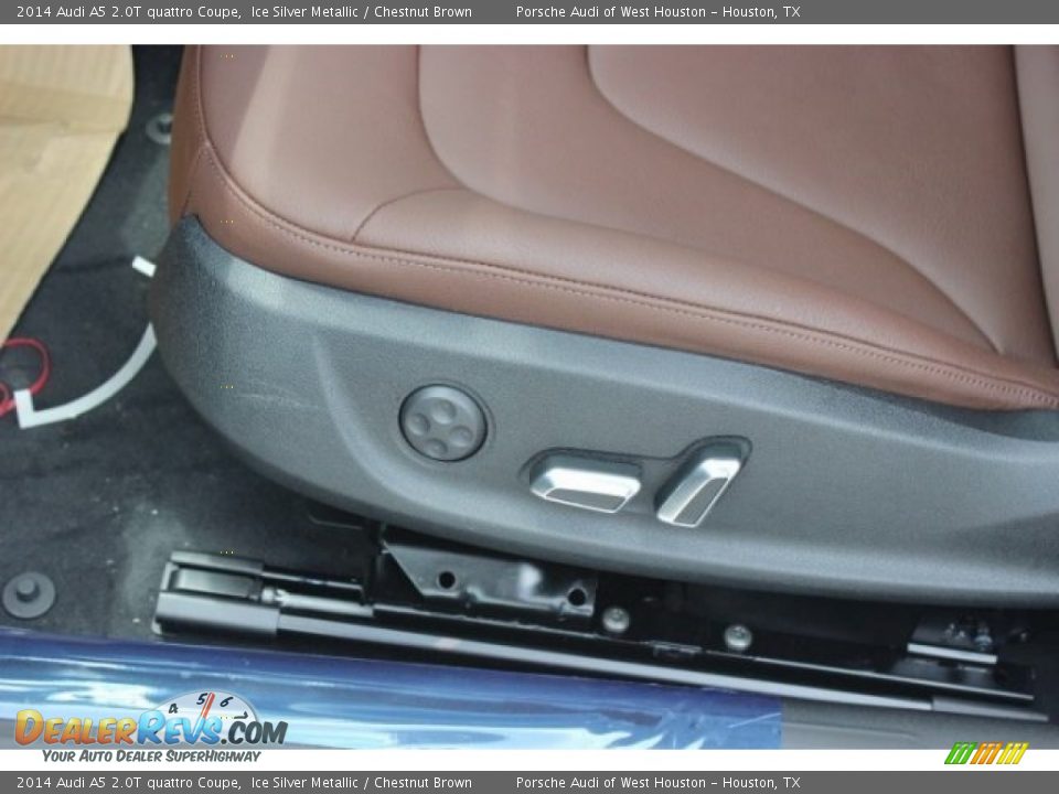 2014 Audi A5 2.0T quattro Coupe Ice Silver Metallic / Chestnut Brown Photo #12