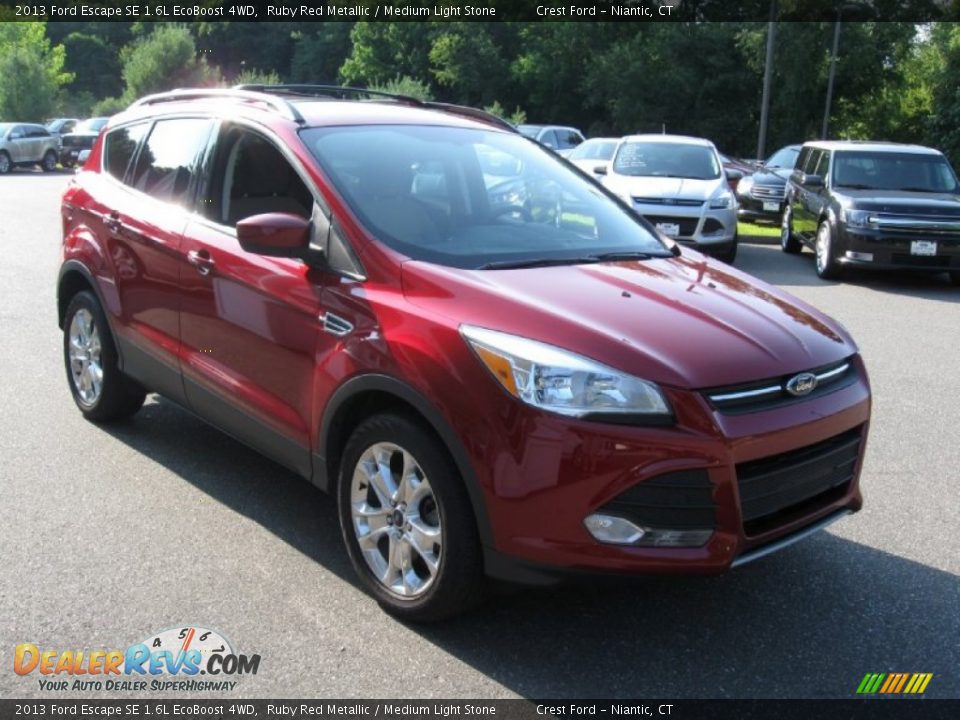 2013 Ford Escape SE 1.6L EcoBoost 4WD Ruby Red Metallic / Medium Light Stone Photo #1
