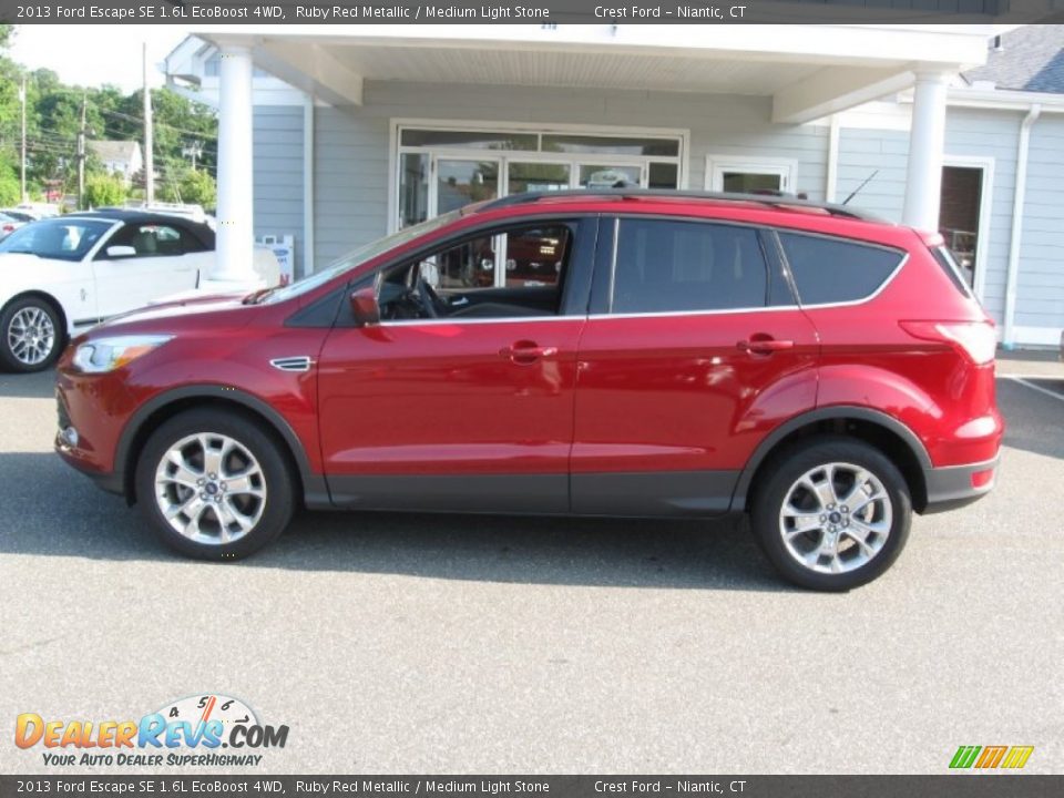 2013 Ford Escape SE 1.6L EcoBoost 4WD Ruby Red Metallic / Medium Light Stone Photo #4