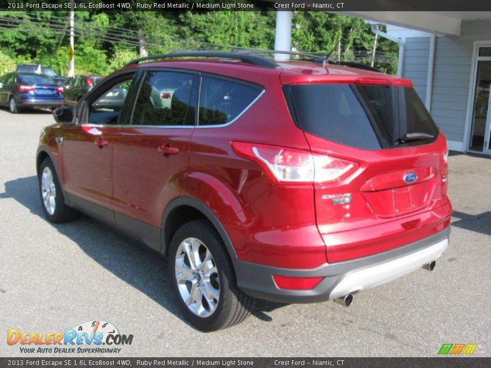 2013 Ford Escape SE 1.6L EcoBoost 4WD Ruby Red Metallic / Medium Light Stone Photo #5