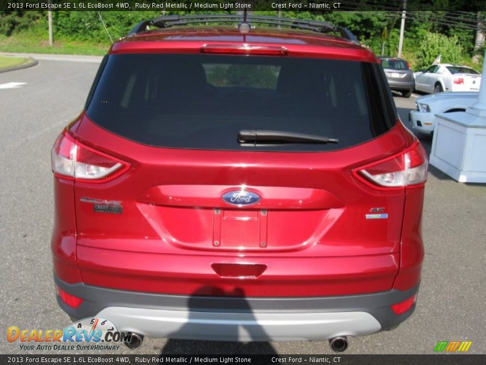 2013 Ford Escape SE 1.6L EcoBoost 4WD Ruby Red Metallic / Medium Light Stone Photo #6