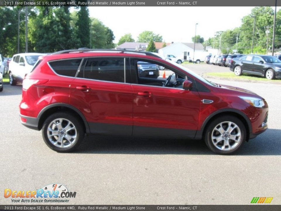 2013 Ford Escape SE 1.6L EcoBoost 4WD Ruby Red Metallic / Medium Light Stone Photo #8