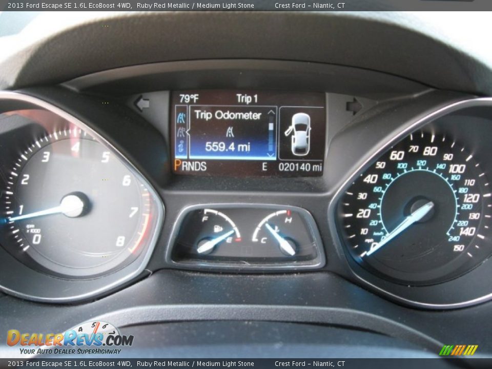 2013 Ford Escape SE 1.6L EcoBoost 4WD Ruby Red Metallic / Medium Light Stone Photo #14