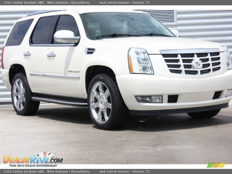 2009 Cadillac Escalade AWD White Diamond / Ebony/Ebony Photo #1