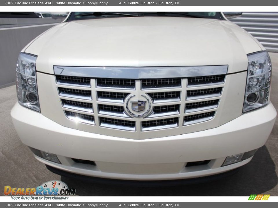 2009 Cadillac Escalade AWD White Diamond / Ebony/Ebony Photo #2