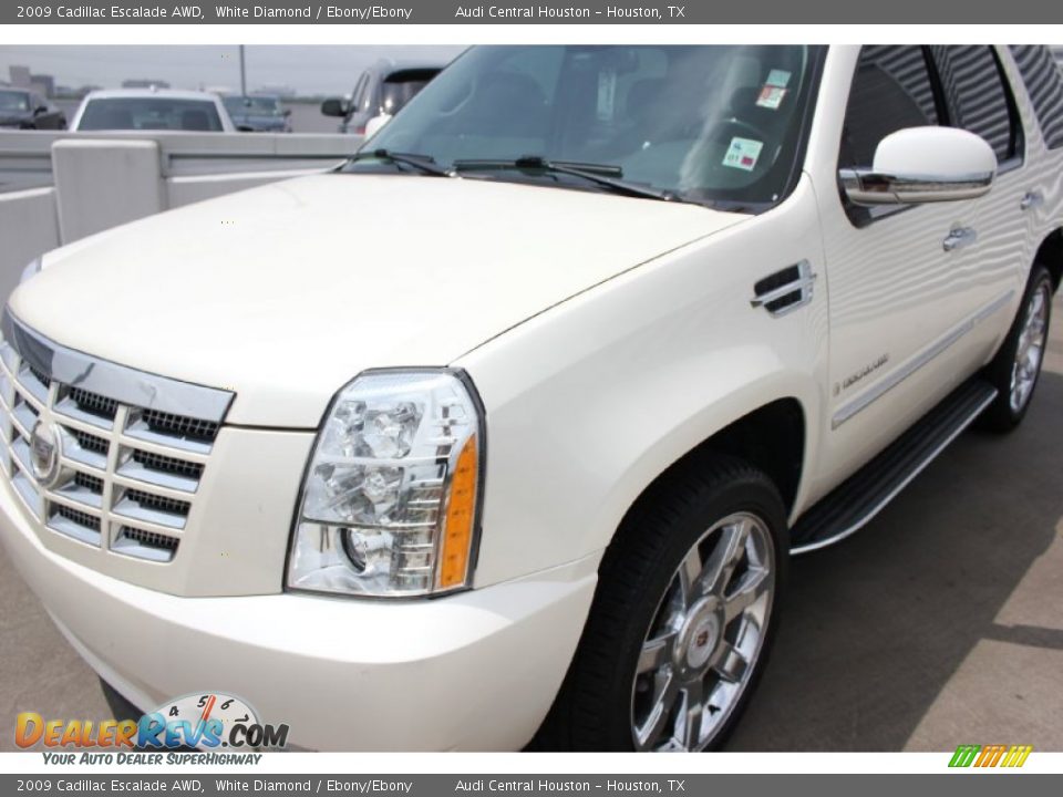 2009 Cadillac Escalade AWD White Diamond / Ebony/Ebony Photo #3