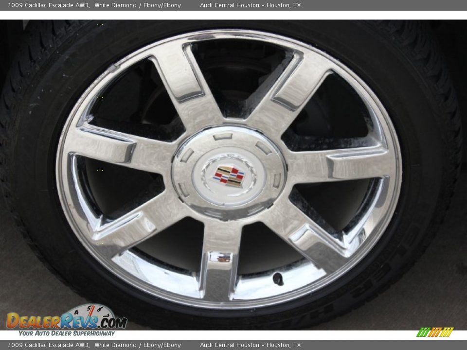 2009 Cadillac Escalade AWD White Diamond / Ebony/Ebony Photo #4