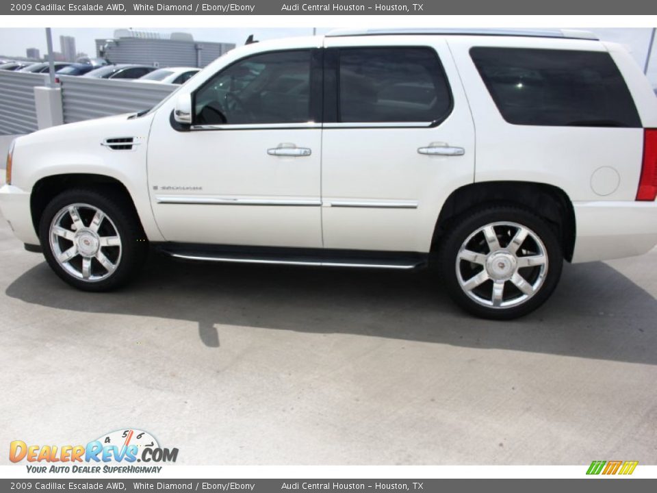 2009 Cadillac Escalade AWD White Diamond / Ebony/Ebony Photo #5