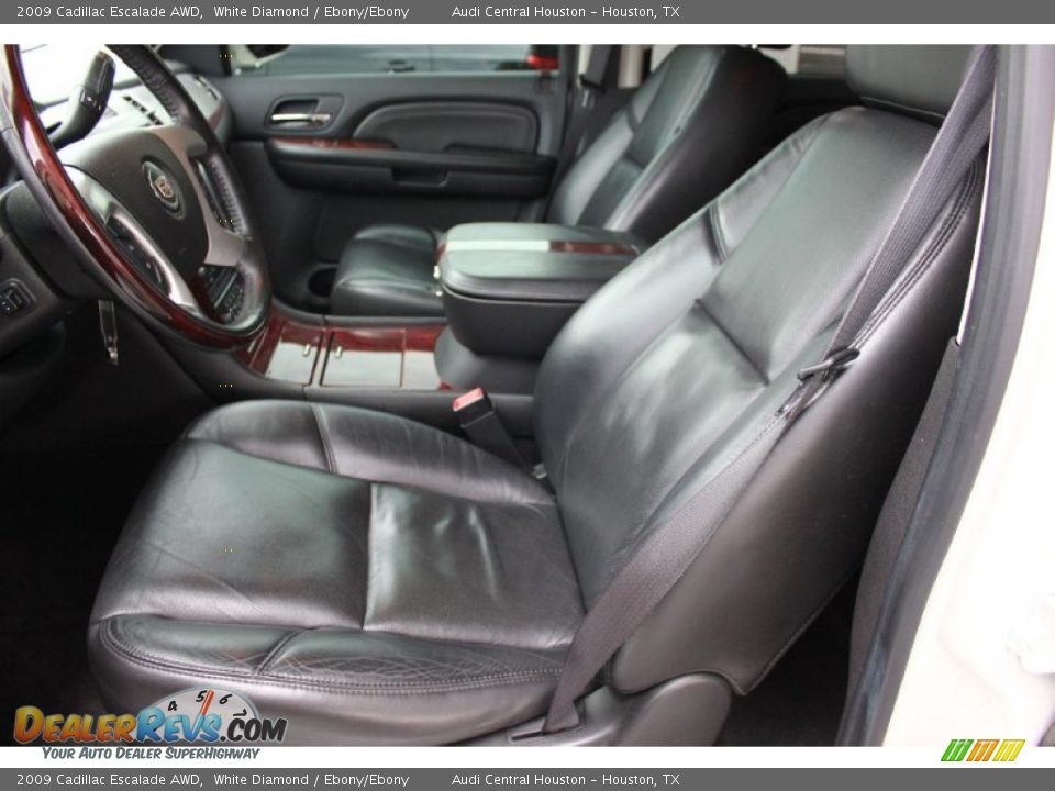 2009 Cadillac Escalade AWD White Diamond / Ebony/Ebony Photo #14