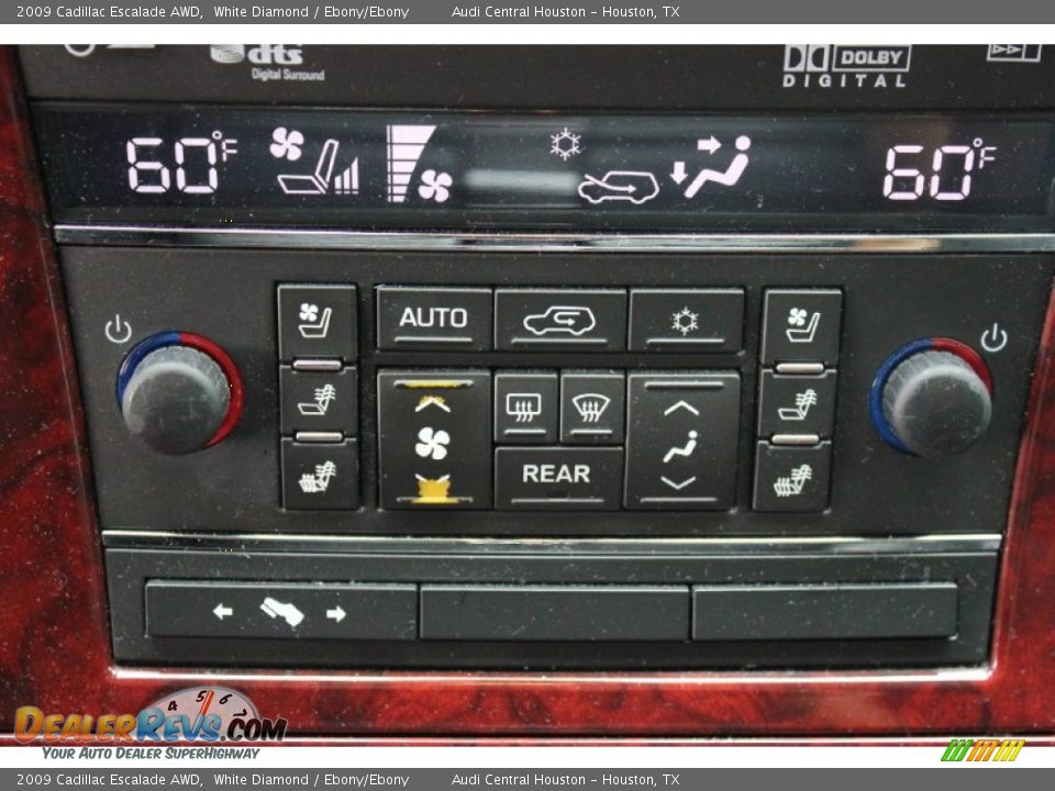 2009 Cadillac Escalade AWD White Diamond / Ebony/Ebony Photo #18