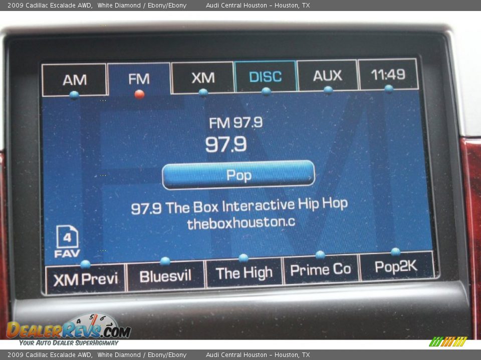 2009 Cadillac Escalade AWD White Diamond / Ebony/Ebony Photo #21