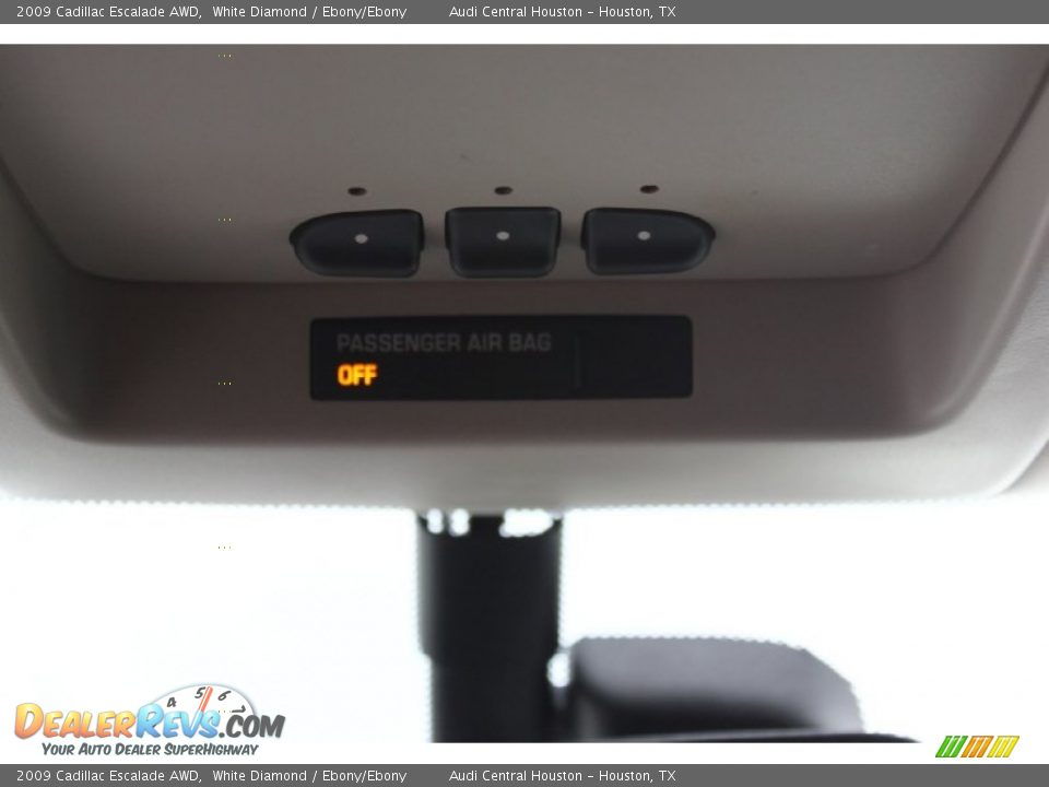 2009 Cadillac Escalade AWD White Diamond / Ebony/Ebony Photo #23