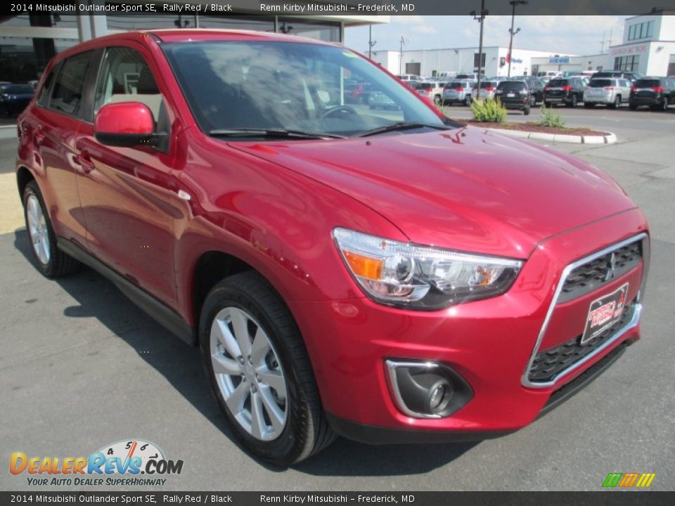2014 Mitsubishi Outlander Sport SE Rally Red / Black Photo #1