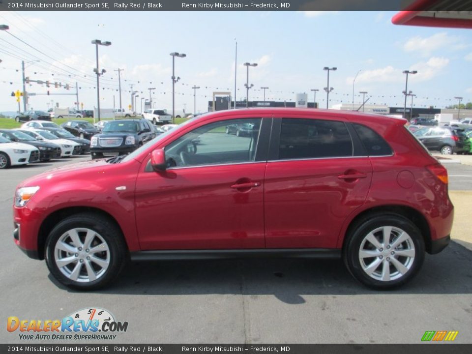 2014 Mitsubishi Outlander Sport SE Rally Red / Black Photo #4