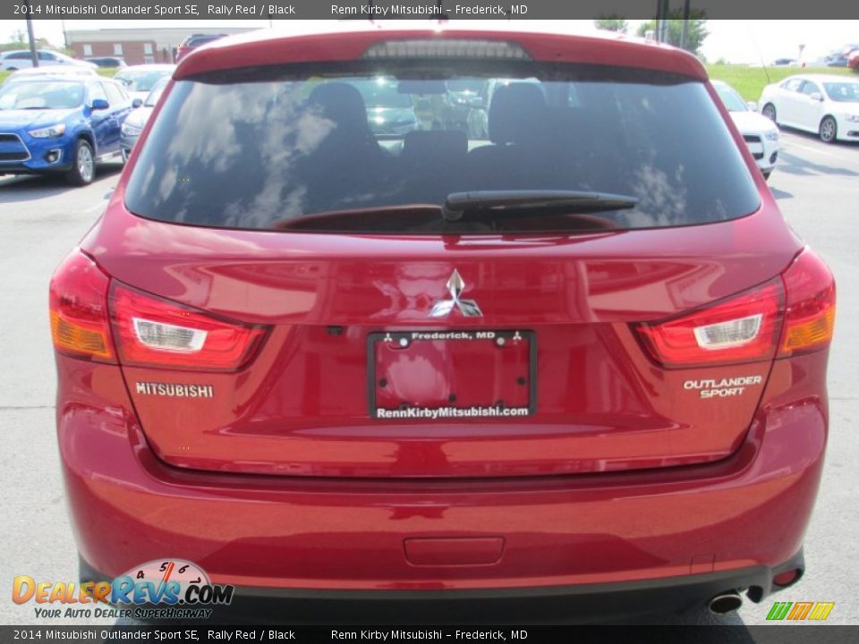 2014 Mitsubishi Outlander Sport SE Rally Red / Black Photo #6