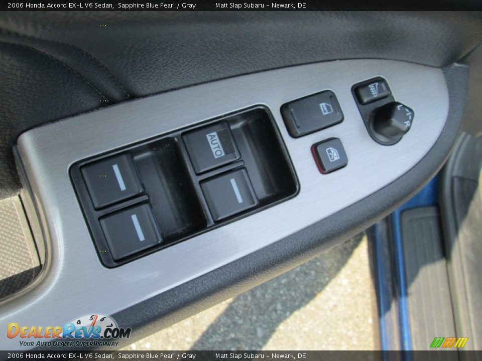 2006 Honda Accord EX-L V6 Sedan Sapphire Blue Pearl / Gray Photo #13