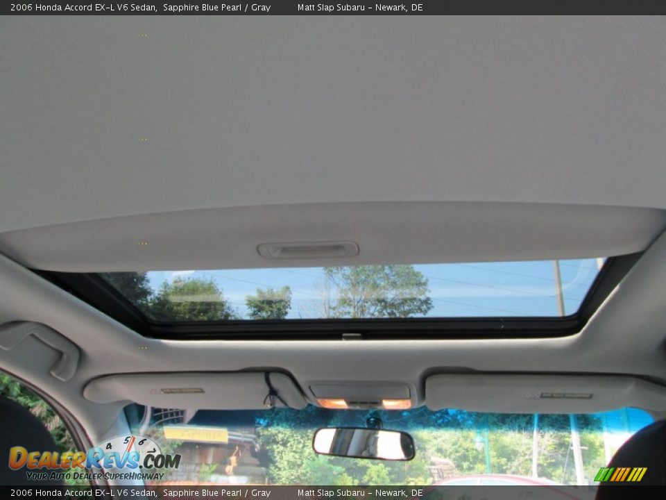 2006 Honda Accord EX-L V6 Sedan Sapphire Blue Pearl / Gray Photo #20