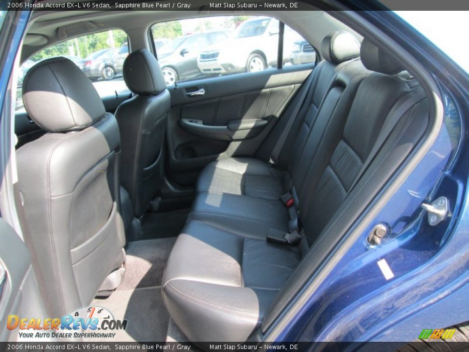2006 Honda Accord EX-L V6 Sedan Sapphire Blue Pearl / Gray Photo #21