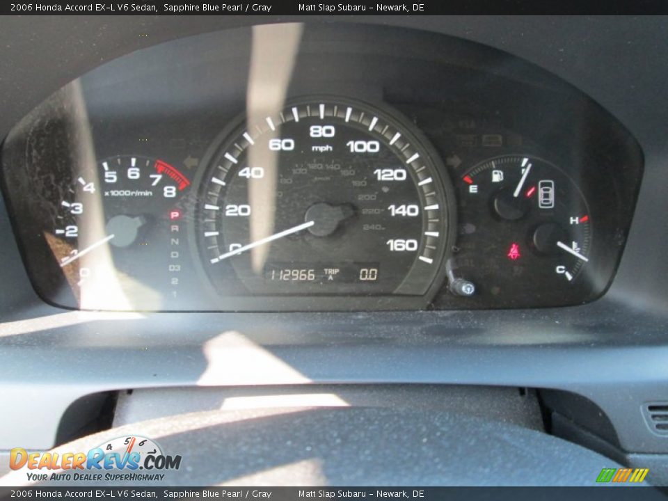 2006 Honda Accord EX-L V6 Sedan Sapphire Blue Pearl / Gray Photo #27