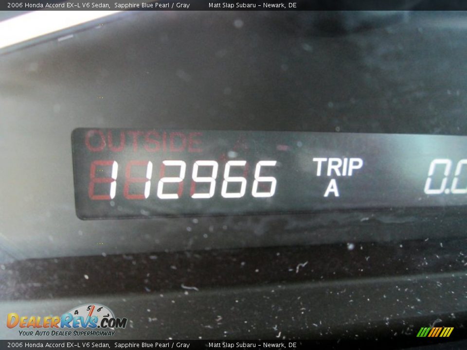 2006 Honda Accord EX-L V6 Sedan Sapphire Blue Pearl / Gray Photo #28