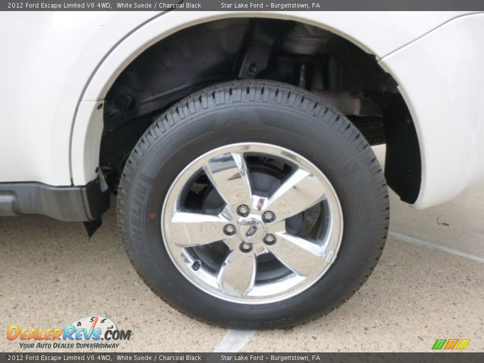 2012 Ford Escape Limited V6 4WD White Suede / Charcoal Black Photo #9