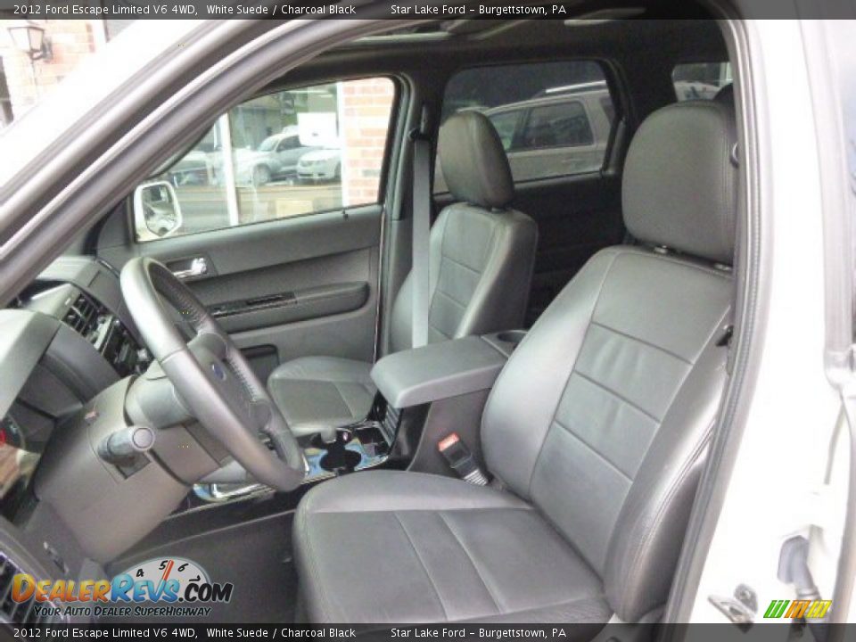 2012 Ford Escape Limited V6 4WD White Suede / Charcoal Black Photo #10