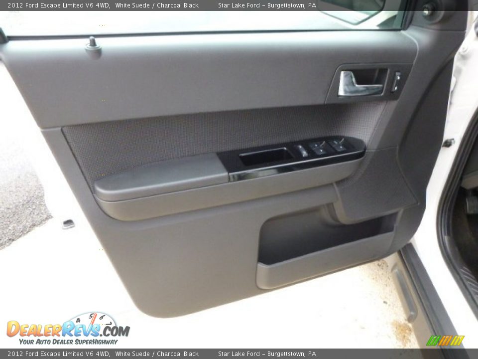 2012 Ford Escape Limited V6 4WD White Suede / Charcoal Black Photo #11