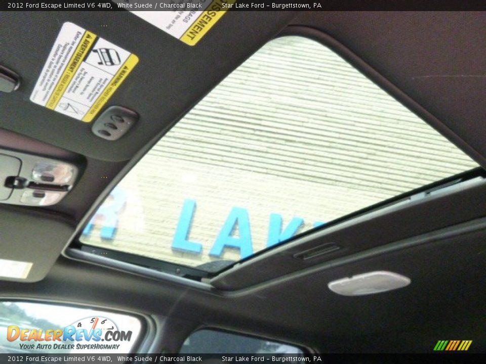 2012 Ford Escape Limited V6 4WD White Suede / Charcoal Black Photo #15