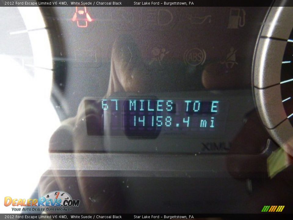 2012 Ford Escape Limited V6 4WD White Suede / Charcoal Black Photo #19
