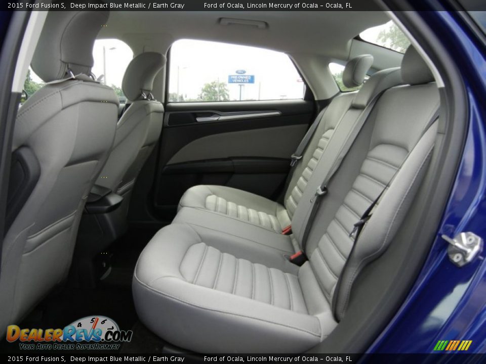 Rear Seat of 2015 Ford Fusion S Photo #7
