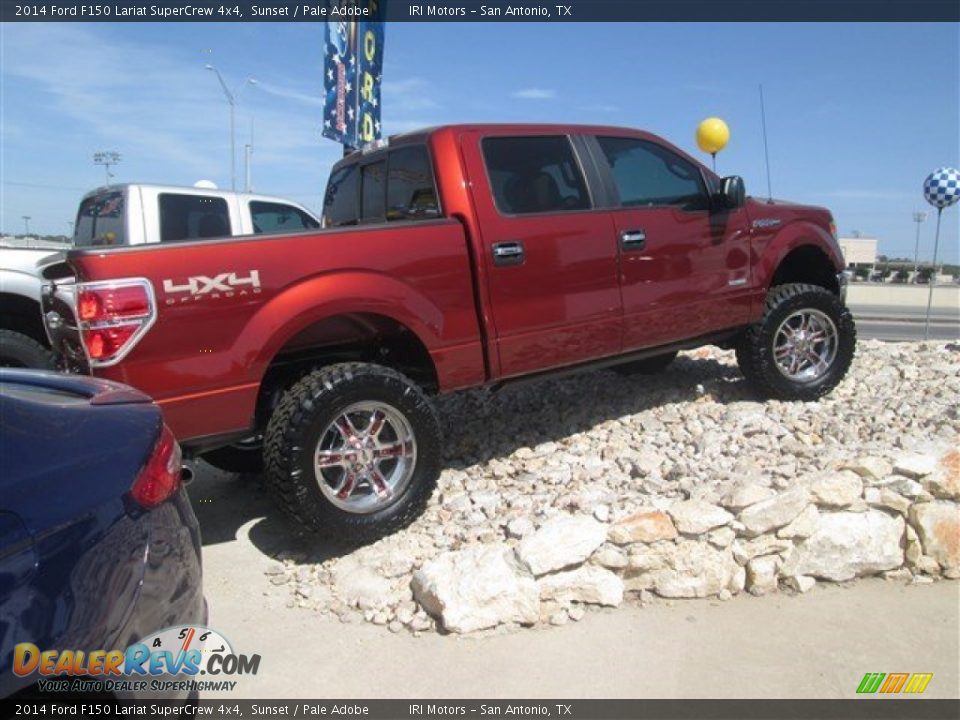 2014 Ford F150 Lariat SuperCrew 4x4 Sunset / Pale Adobe Photo #1