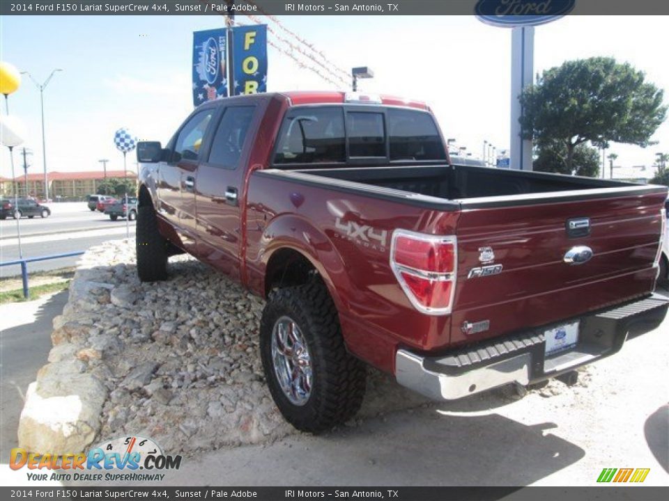 2014 Ford F150 Lariat SuperCrew 4x4 Sunset / Pale Adobe Photo #2