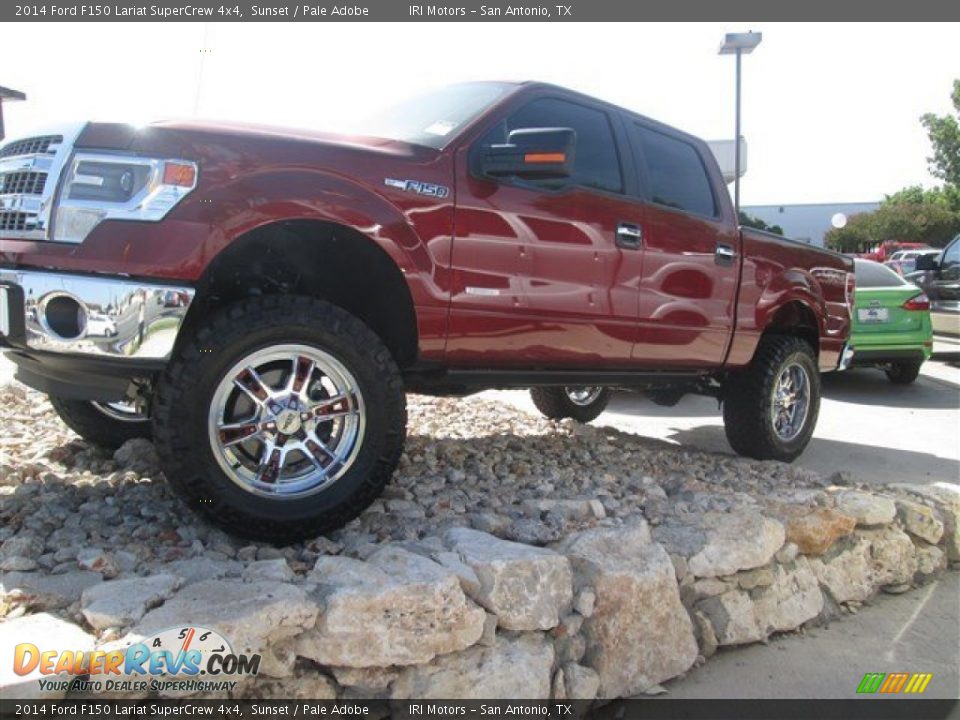 2014 Ford F150 Lariat SuperCrew 4x4 Sunset / Pale Adobe Photo #3