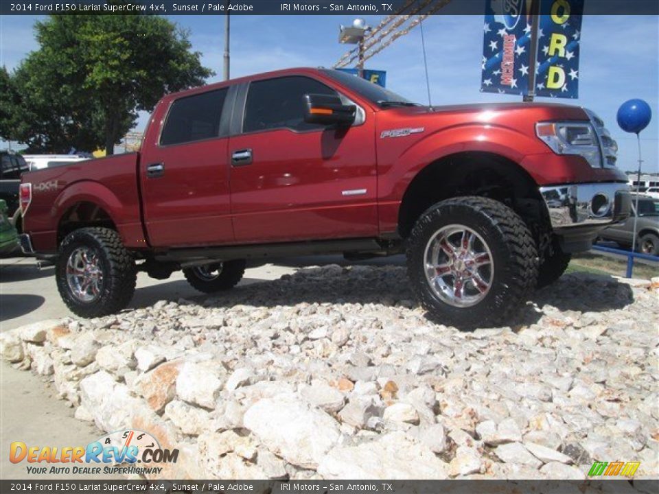 2014 Ford F150 Lariat SuperCrew 4x4 Sunset / Pale Adobe Photo #4