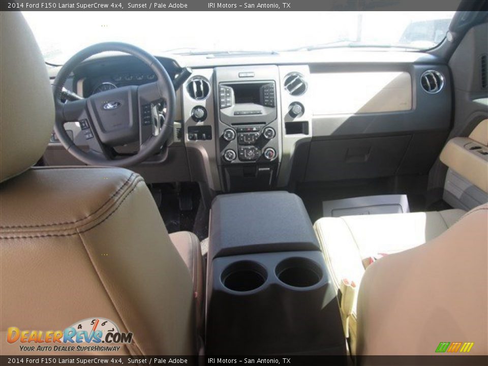 2014 Ford F150 Lariat SuperCrew 4x4 Sunset / Pale Adobe Photo #7