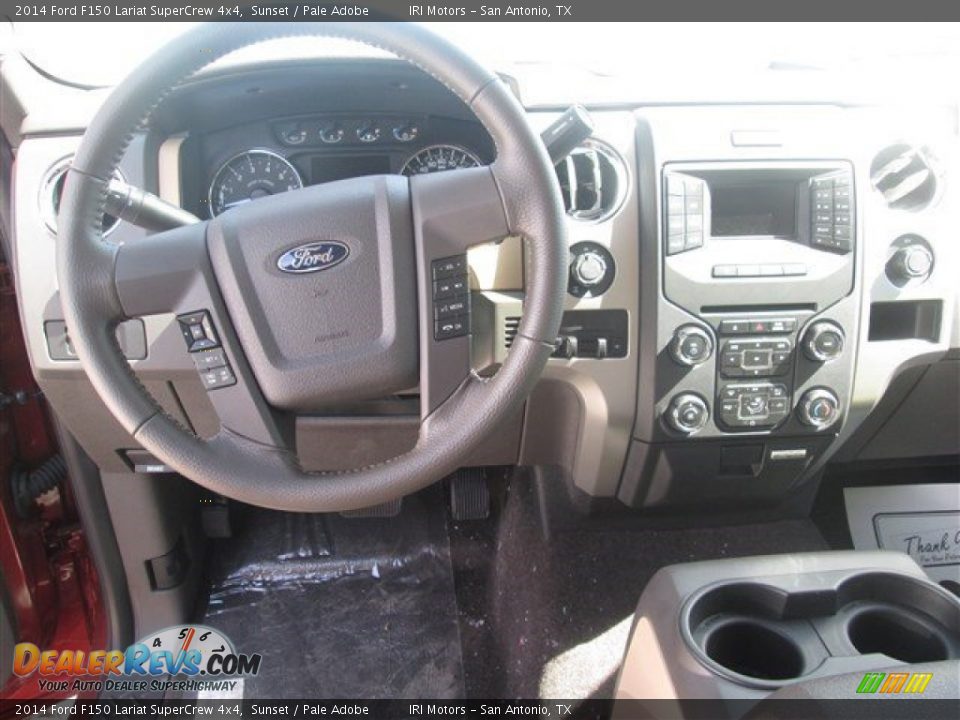 2014 Ford F150 Lariat SuperCrew 4x4 Sunset / Pale Adobe Photo #8