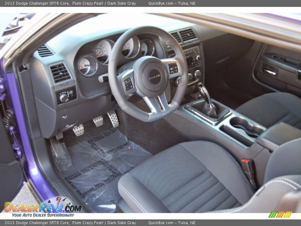 Dark Slate Gray Interior - 2013 Dodge Challenger SRT8 Core Photo #15