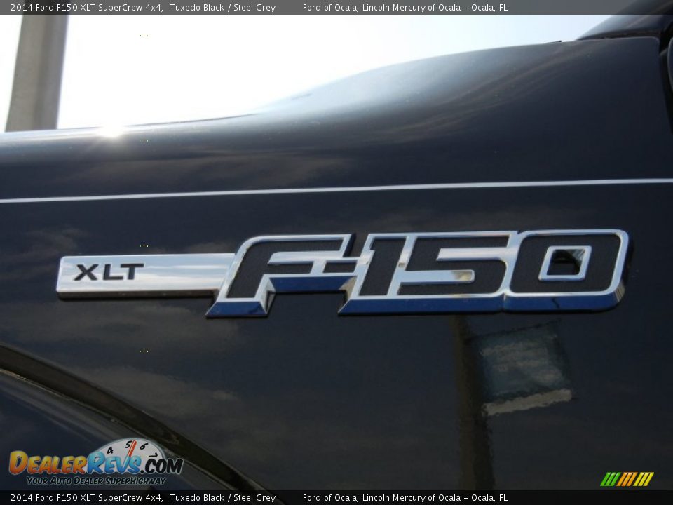 2014 Ford F150 XLT SuperCrew 4x4 Tuxedo Black / Steel Grey Photo #5