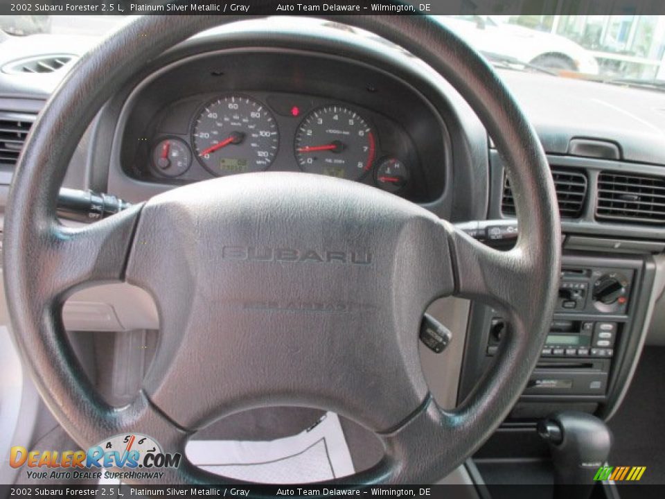 2002 Subaru Forester 2.5 L Platinum Silver Metallic / Gray Photo #11