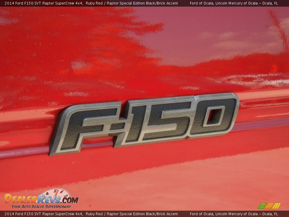 2014 Ford F150 SVT Raptor SuperCrew 4x4 Ruby Red / Raptor Special Edition Black/Brick Accent Photo #4